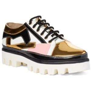 Luyi Obuwi Gold Metallic Oxford - Women